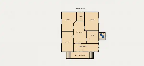 Eladó családi ház, Csömödér 2 szoba 85 m² 14.2 M Ft