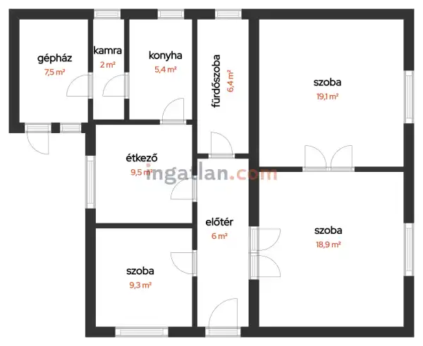 Eladó családi ház, Szigetszentmárton 2+1 szoba 84 m² 44.9 M Ft