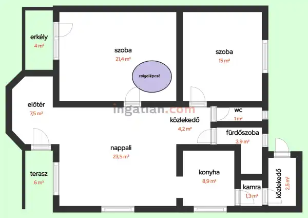 Eladó családi ház, Tököl 3 szoba 110 m² 68 M Ft