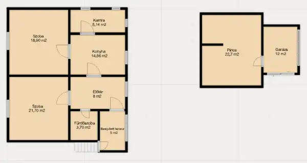 Eladó családi ház, Zalaegerszeg 2 szoba 80 m² 54 M Ft