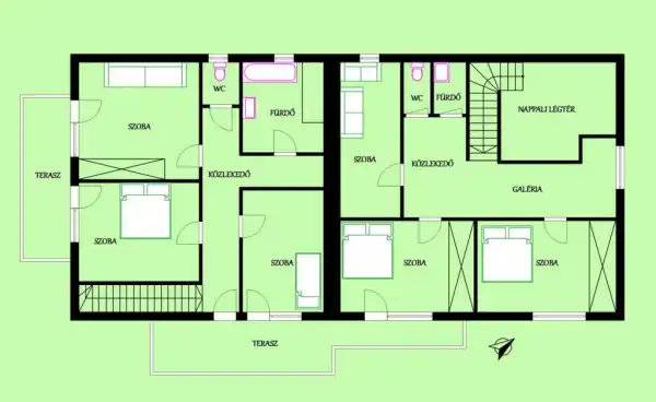 Eladó ikerház, Érd 10 szoba 300 m² 195 M Ft