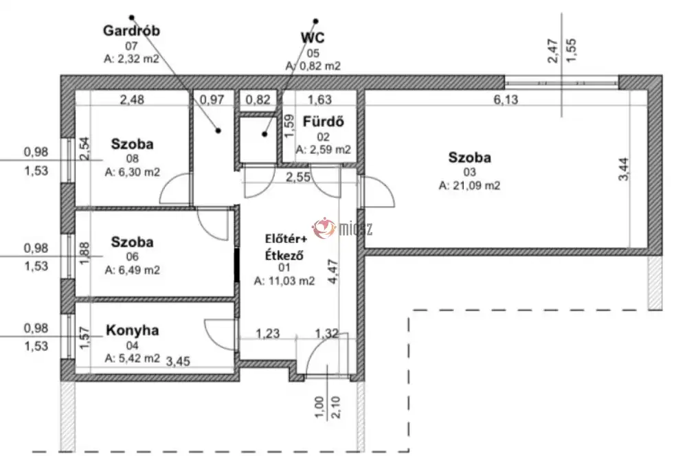 Budapest, III. kerület - Békásmegyeri ltp. Duna felől