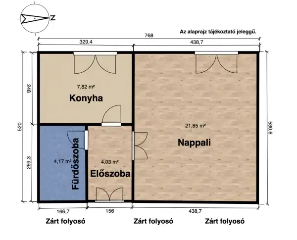 Eladó téglalakás, Budapest, VII. kerület 1 szoba 38 m² 45.9 M Ft