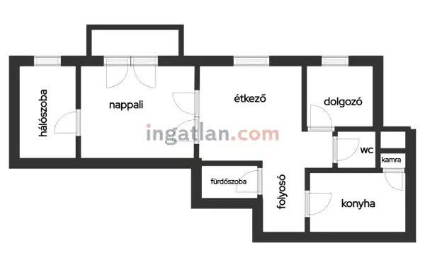 Eladó téglalakás, Budapest, XIV. kerület 2+1 szoba 59 m² 77 M Ft