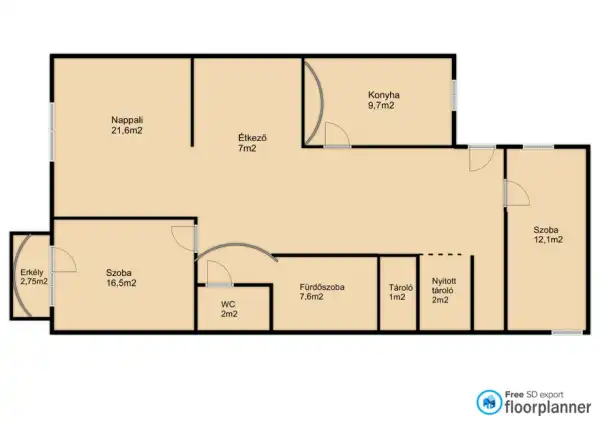 Eladó téglalakás, Nagykanizsa 3 szoba 76 m² 54.9 M Ft