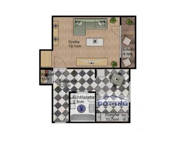 Eladó téglalakás, Tatabánya 1 szoba 42 m² 33.9 M Ft
