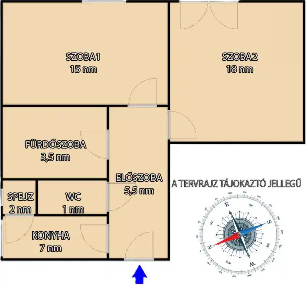 Eladó téglalakás, Tatabánya 2 szoba 52 m² 35.8 M Ft