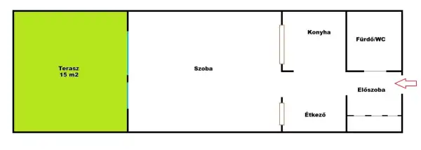 Eladó újszerű téglalakás, Budapest, XIII. kerület 1 szoba 44 m² 74.9 M Ft