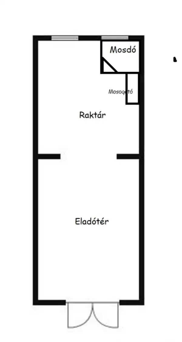 Eladó üzlet, Szigetszentmiklós 43 m² 28.5 M Ft