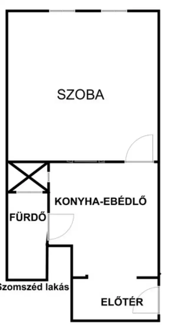 Kiadó téglalakás, Budapest, VIII. kerület 1 szoba 40 m² 220 E Ft/hó