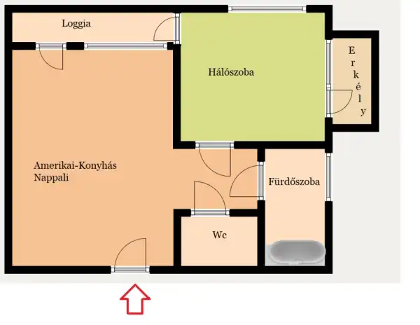 Kiadó újszerű téglalakás, Budapest, XIII. kerület 2 szoba 51 m² 340 E Ft/hó
