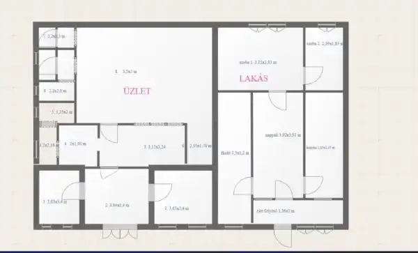 Eladó üzlet, Orosháza 10 szoba 160 m² 17 M Ft